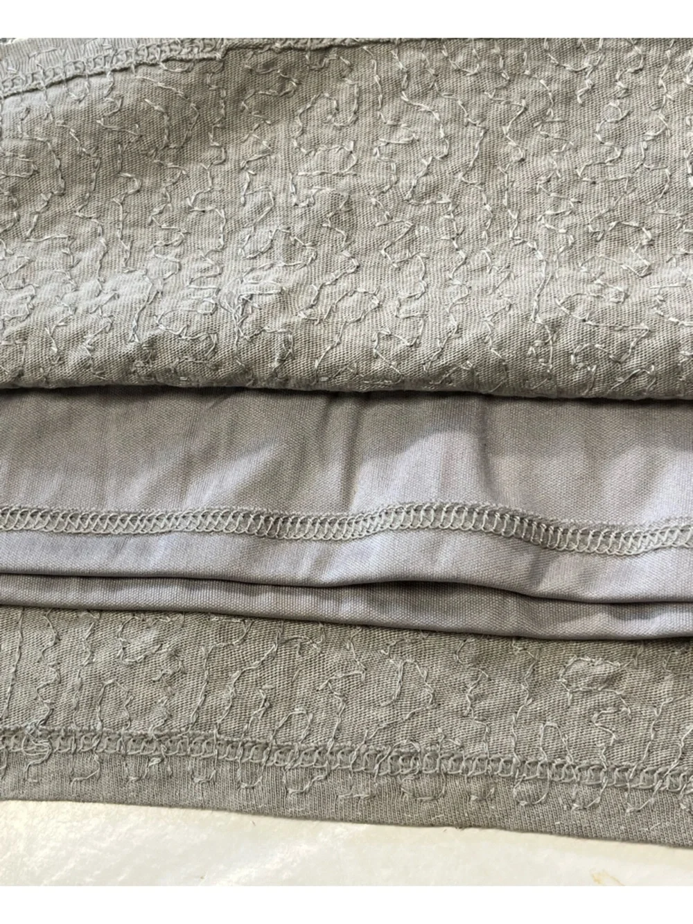 Express | Silver Gray Sequin Color Block Lined Mini Skirt L